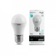Лампа Gauss LED Elementary Globe 6W E27 4100K 1/10/50