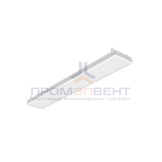 Светодиодный светильник "ВАРТОН" грильято подвесной 1188*180*50мм 36 ВТ 6500К с планками для подвеса С РАМКОЙ с функцией аварийного освещения