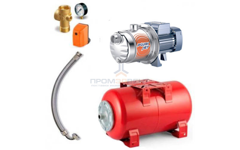 Насосная станция Pedrollo HYDROFRESH PLURIJETm 4/80-N-24CL - 0,55 кВт (Qmax 80 л/мин, 1x230В)