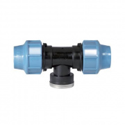 Тройник с переходом на внутреннюю резьбу UNIDELTA 1007 - 25 x 3/4" (винтовой, для труб ПНД)