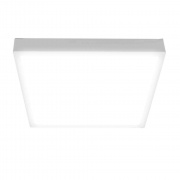 06-49 Светодиодная панель накладная квадр. 220В, 24Вт, CRI:80Ra, 1920Лм, 220*220 мм,  алюминиевый корпус, встроенный изолированный драйвер, 2700К