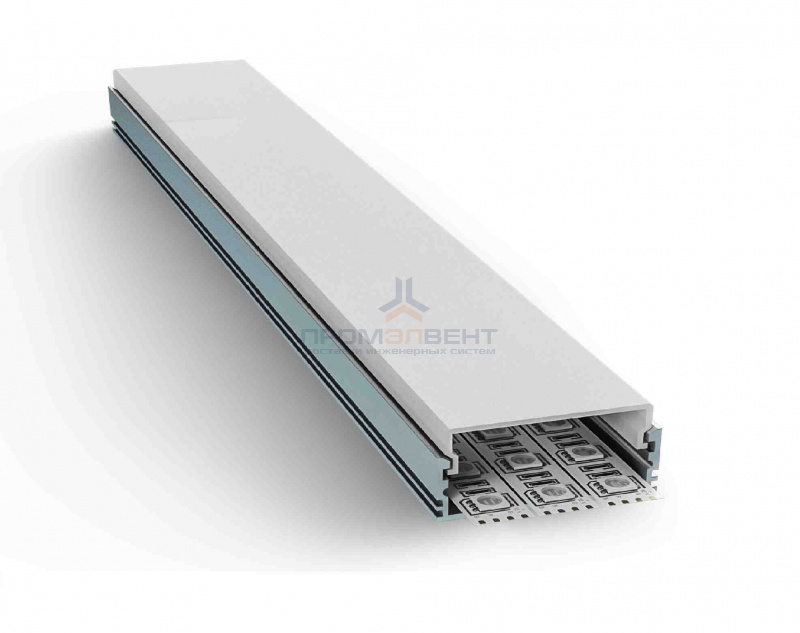 08-16 Профиль накладной/врезной (37*20мм) для светодиодной ленты, 2м. (СПС1235-А)