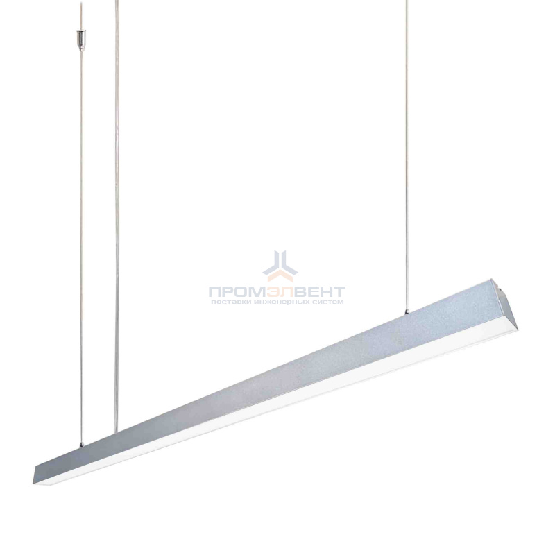 14-25 Светильник линейный подвесной светодиодный, 24Вт, IP 44, 4х4х100 см, цвет - серебро