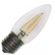 Лампа филаментная светодиодная свеча Osram LED SCL B 60 5W/840 230V CL E27 600lm Filament