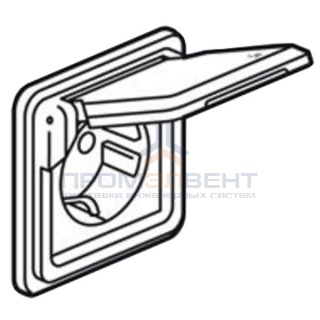 Розетка 2К+З 16A с крышкой IK10-IP55 Legrand Soliroc