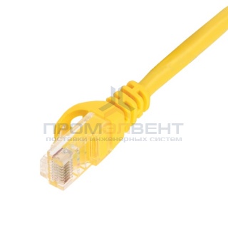 ITK Коммутационный шнур (патч-корд), кат.5Е UTP, 2м, желтый