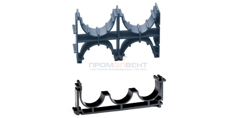 Держатель расстояния (кластер) для двустенных труб DKC д.140 (двойной)