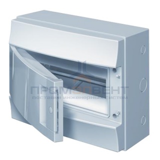 Влагозащищенный настенный бокс ABB Mistral65 12М непрозрачная дверь без клеммного блока